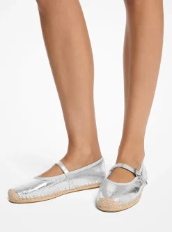Alpercata de ballet em pele metalizada Lynn | Michael Kors [PT]