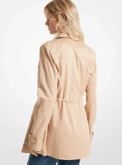 Anoraque em sarja de algodão orgânico elástico | Michael Kors [PT]