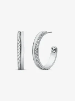 Argolas com incrustações em latão banhadas a metal precioso | Michael Kors [PT]