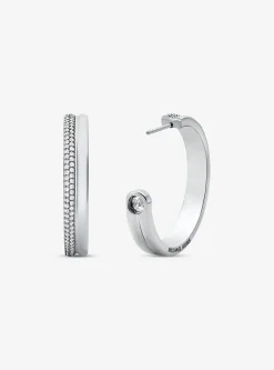 Argolas com incrustações em latão banhadas a metal precioso | Michael Kors [PT]