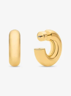 Argolas em latão banhado a metal precioso pequenas | Michael Kors [PT]