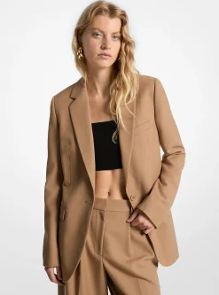 Blazer boyfriend em mistura de lã | Michael Kors [PT]
