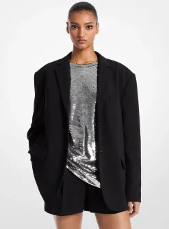 Blazer em crepe de tamanho grande | Michael Kors [PT]