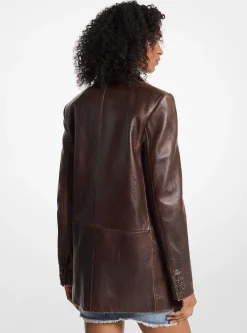 Blazer em pele polida | Michael Kors [PT]