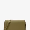 Bolsa a tiracolo com aba frontal em pele granulada Jet Set média | Michael Kors [PT]