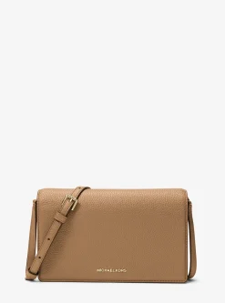 Bolsa a tiracolo com aba frontal em pele granulada Jet Set média | Michael Kors [PT]