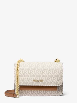 Bolsa a tiracolo com logótipo exclusivo Claire pequena | Michael Kors [PT]