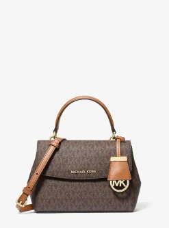 Bolsa a tiracolo com logótipo exclusivo Ava extrapequena | Michael Kors [PT]