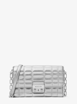 Bolsa a tiracolo convertível em pele metalizada Tribeca | Michael Kors [PT]