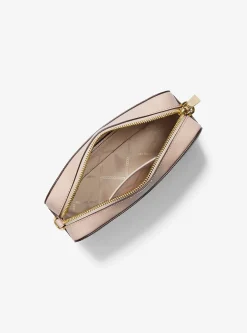 Bolsa a tiracolo de pele com logótipo Ginny média | Michael Kors [PT]