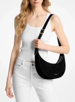 Bolsa a tiracolo em camurça Avra média | Michael Kors [PT]