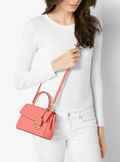 Bolsa a tiracolo em couro Saffiano Ava extrapequena | Michael Kors [PT]