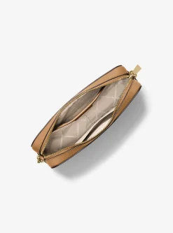 Bolsa a tiracolo em couro Saffiano Jet Set grande | Michael Kors [PT]
