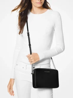 Bolsa a tiracolo em couro saffiano Jet Set grande | Michael Kors [PT]