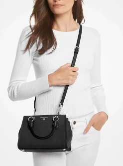 Bolsa a tiracolo em couro Saffiano Marilyn pequena | Michael Kors [PT]
