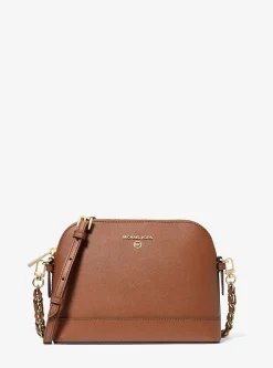 Bolsa a tiracolo em cúpula em couro Saffiano grande | Michael Kors [PT]