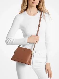 Bolsa a tiracolo em cúpula em couro Saffiano grande | Michael Kors [PT]