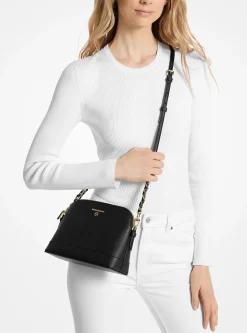 Bolsa a tiracolo em cúpula em couro Saffiano grande | Michael Kors [PT]