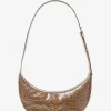 Bolsa a tiracolo em pele com motivo de crocodilo em relevo Avra média | Michael Kors [PT]