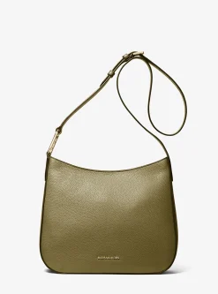 Bolsa a tiracolo em pele granulada Kensington grande | Michael Kors [PT]