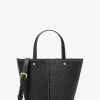 Bolsa a tiracolo em pele granulada e com logótipo exclusivo Flora média | Michael Kors [PT]