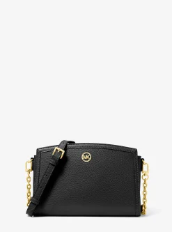 Bolsa a tiracolo em pele granulada Chantal grande | Michael Kors [PT]