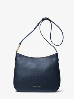 Bolsa a tiracolo em pele granulada Kensington grande | Michael Kors [PT]