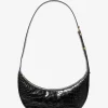 Bolsa a tiracolo em pele com motivo de crocodilo em relevo Avra média | Michael Kors [PT]