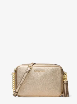 Bolsa a tiracolo em pele metalizada Ginny | Michael Kors [PT]