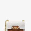 Bolsa a tiracolo em pele com logótipo Heather extrapequena | Michael Kors [PT]