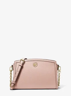 Bolsa a tiracolo em pele granulada Chantal grande | Michael Kors [PT]