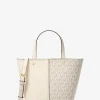 Bolsa a tiracolo em pele granulada e com logótipo exclusivo Flora média | Michael Kors [PT]