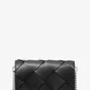 Bolsa a tiracolo em pele tecida Jet Set média | Michael Kors [PT]