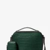Bolsa a tiracolo em pele com motivo de crocodilo em relevo Hudson | Michael Kors [PT]