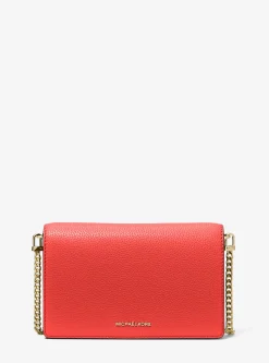 Bolsa a tiracolo em pele granulada Jet Set média | Michael Kors [PT]
