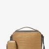 Bolsa a tiracolo em pele com motivo de crocodilo em relevo Hudson | Michael Kors [PT]
