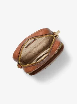 Bolsa a tiracolo em pele granulada Jet Set Travel média | Michael Kors [PT]