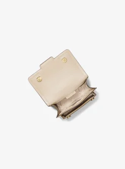 Bolsa a tiracolo em pele metalizada Heather extrapequena | Michael Kors [PT]