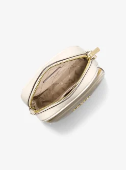 Bolsa a tiracolo em pele granulada Jet Set Travel média | Michael Kors [PT]