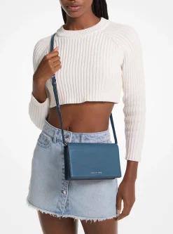 Bolsa a tiracolo em pele granulada Jet Set média | Michael Kors [PT]