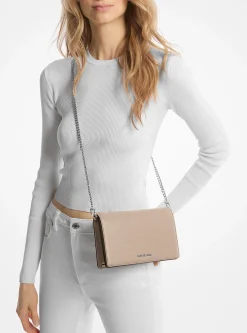 Bolsa a tiracolo em pele granulada Jet Set média | Michael Kors [PT]