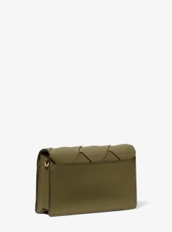 Bolsa a tiracolo em pele tecida Jet Set média | Michael Kors [PT]