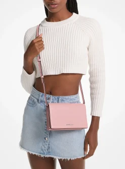 Bolsa a tiracolo em pele granulada Jet Set média | Michael Kors [PT]