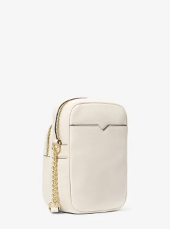 Bolsa a tiracolo em pele granulada Jet Set Travel média | Michael Kors [PT]