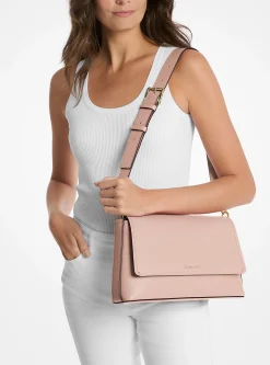 Bolsa a tiracolo em pele Nessa grande | Michael Kors [PT]