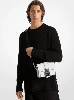 Bolsa a tiracolo em pele granulada Hudson | Michael Kors [PT]
