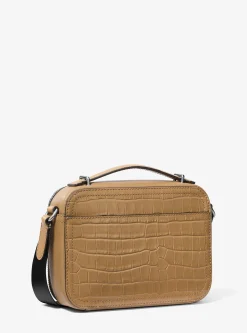 Bolsa a tiracolo em pele com motivo de crocodilo em relevo Hudson | Michael Kors [PT]