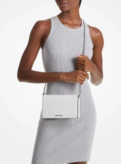 Bolsa a tiracolo em pele granulada Jet Set média | Michael Kors [PT]