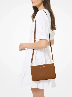 Bolsa a tiracolo em pele granulada Jet Set grande | Michael Kors [PT]