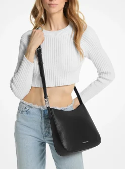 Bolsa a tiracolo em pele granulada Kensington grande | Michael Kors [PT]
